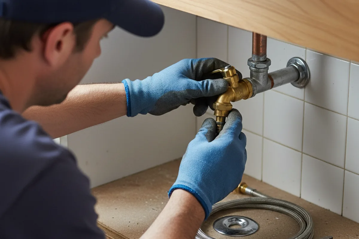 Shutoff valve and fitting work during Emergency Plumbing in Provincetown